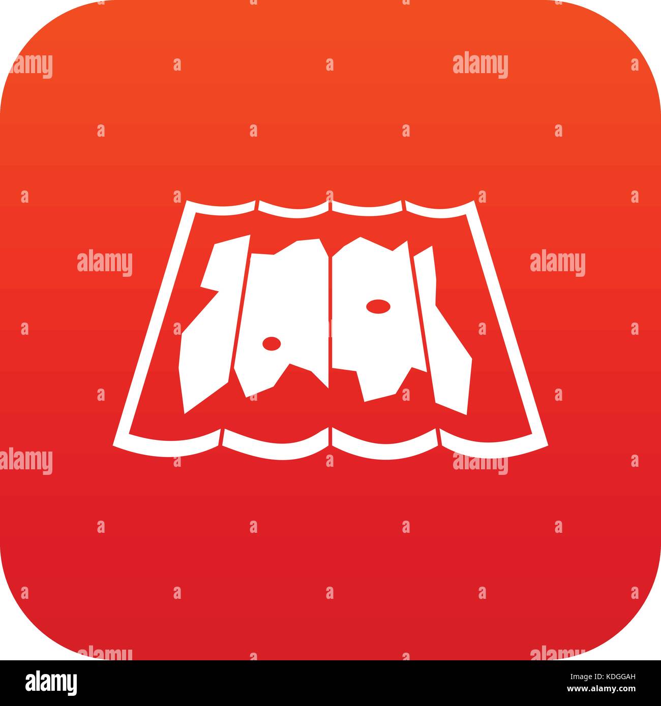 Map icon digital red Stock Vector Image & Art - Alamy