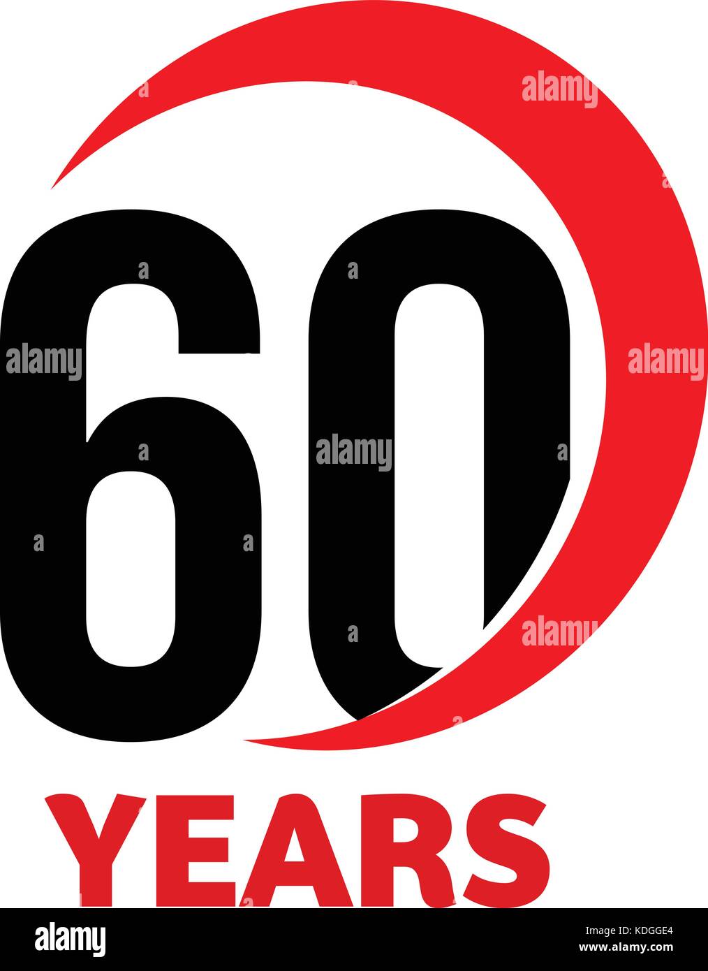 Download 60th Anniversary abstract vector logo. Sixty Happy ...