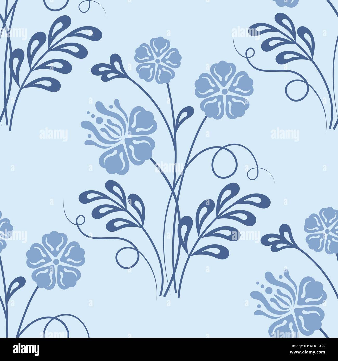 Seamless pattern with flowers Stock Vector Image & Art - Alamy