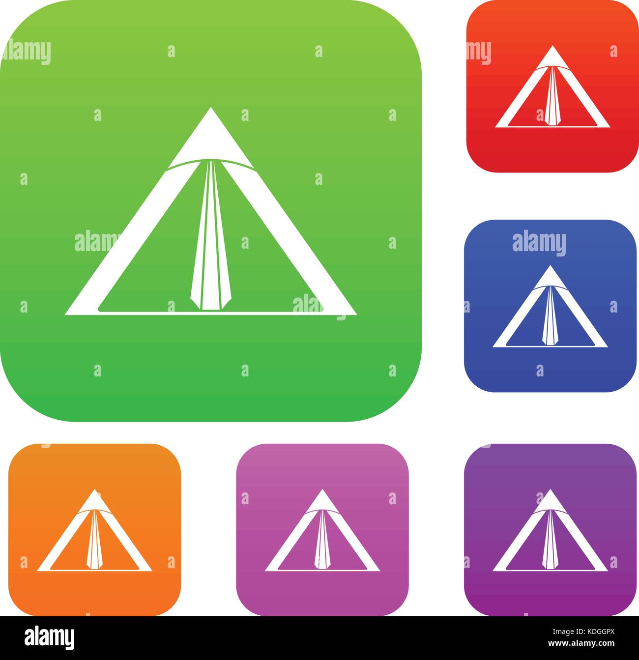Tent set color collection Stock Vector Image & Art - Alamy