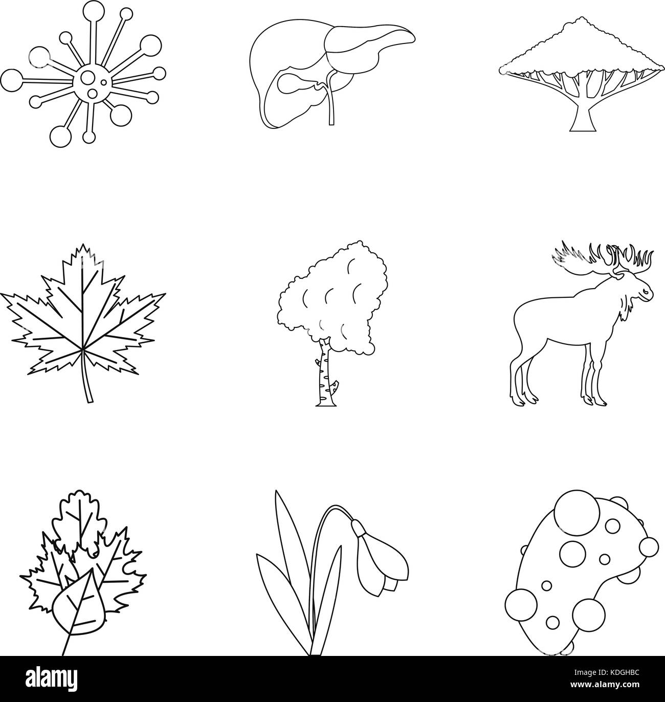 Fertilizer icons set, outline style Stock Vector Image & Art - Alamy