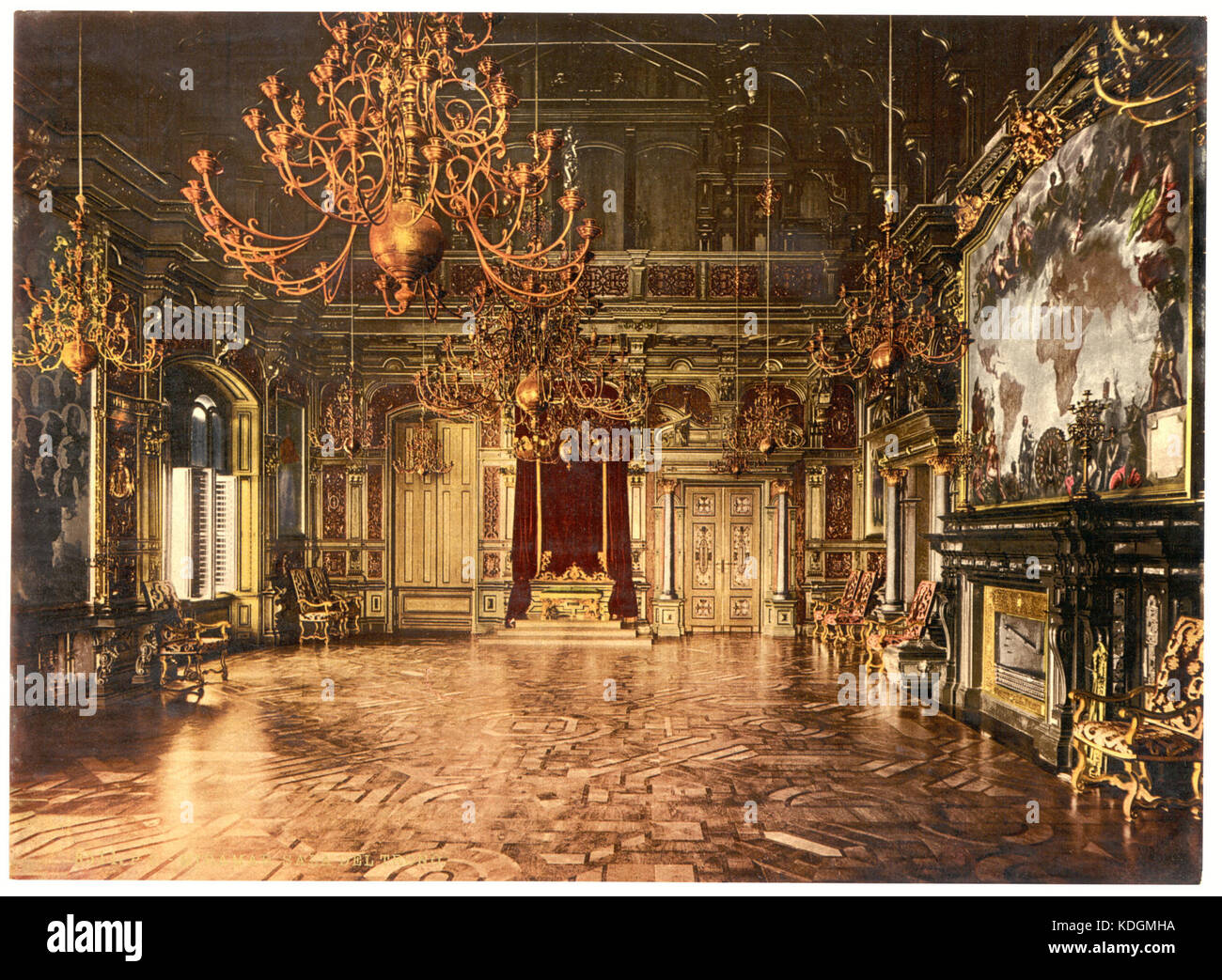 Miramar Throne Room Istria Austro Hungary LCCN2002710942 Stock Photo 