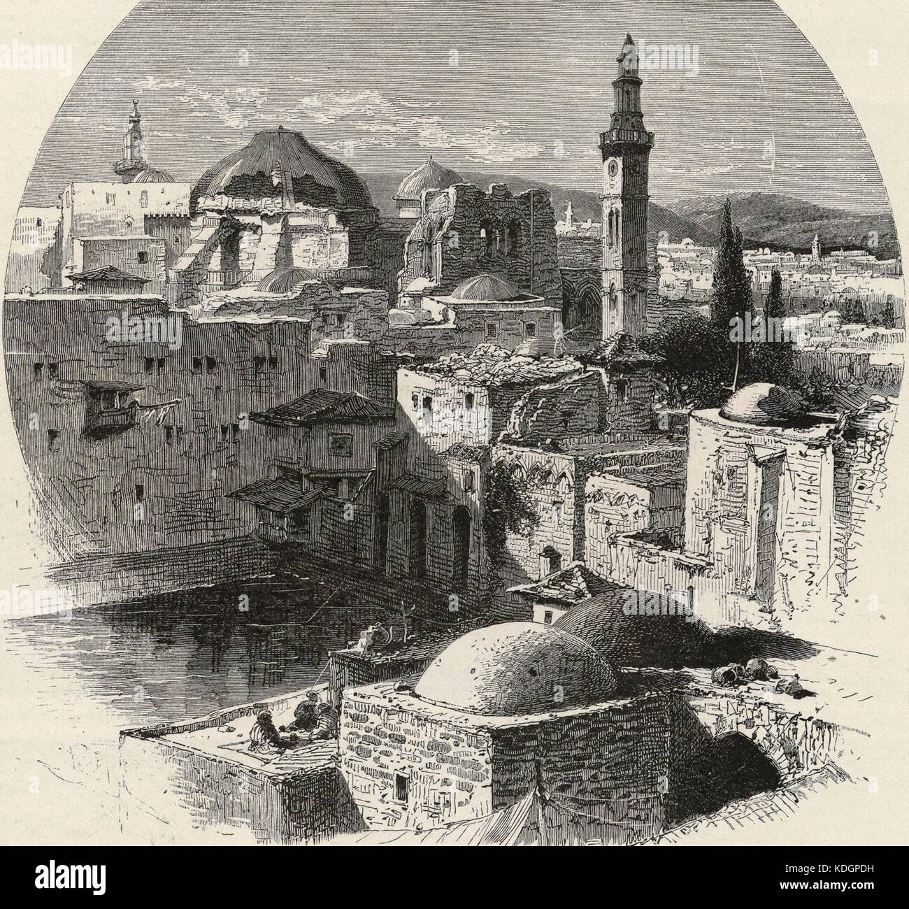 Jones, C.H.; Hamilton, T.H.; Williams, J.David. 1873. Church of the Holy Sepulchre, Jerusalem Stock Photo