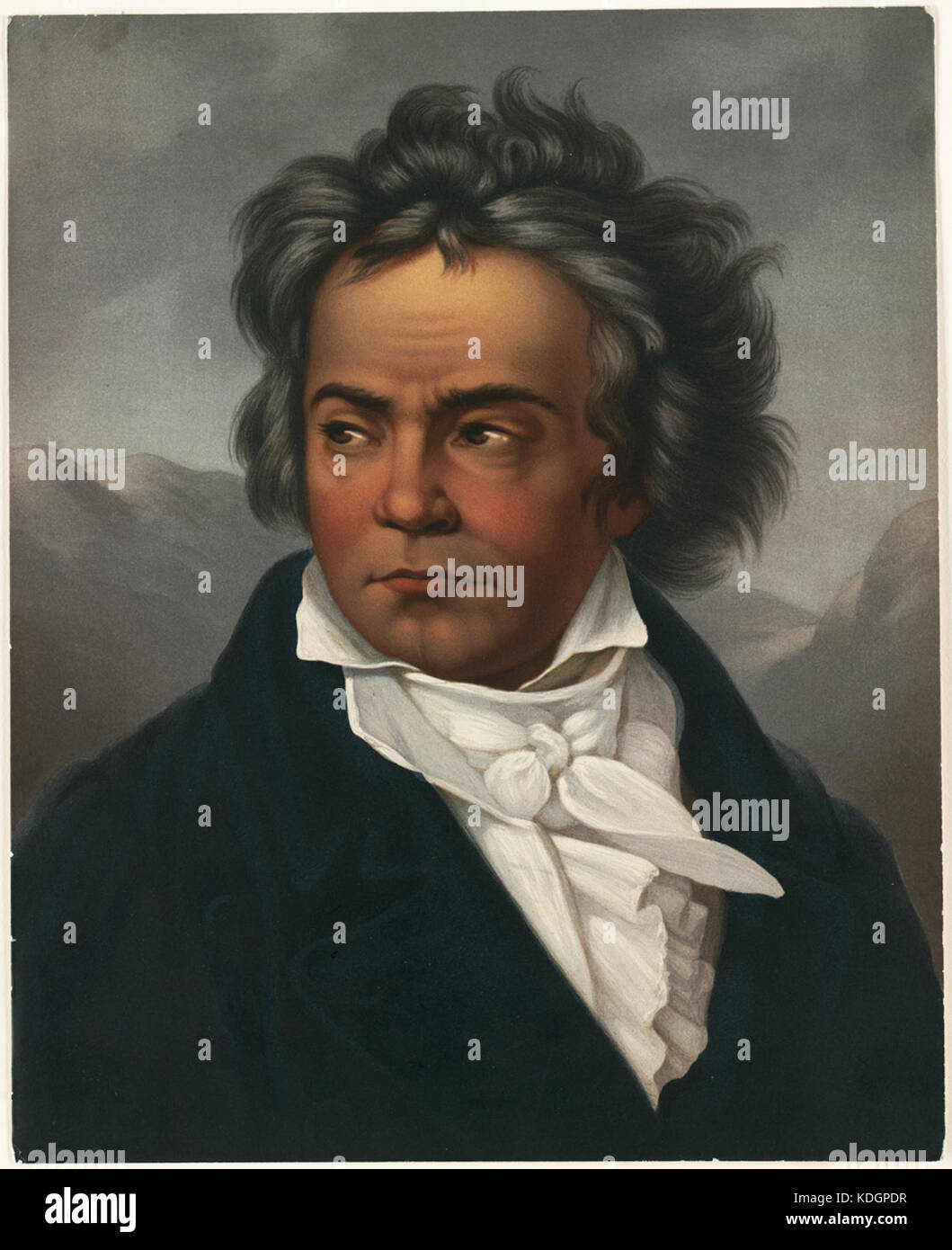 Ludwig van Beethoven 2 (Boston Public Library) Stock Photo