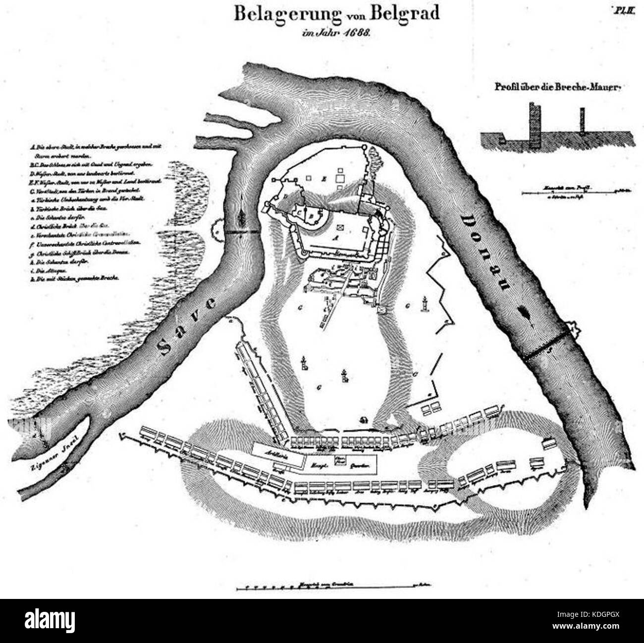 Map of belgrade Black and White Stock Photos & Images - Alamy