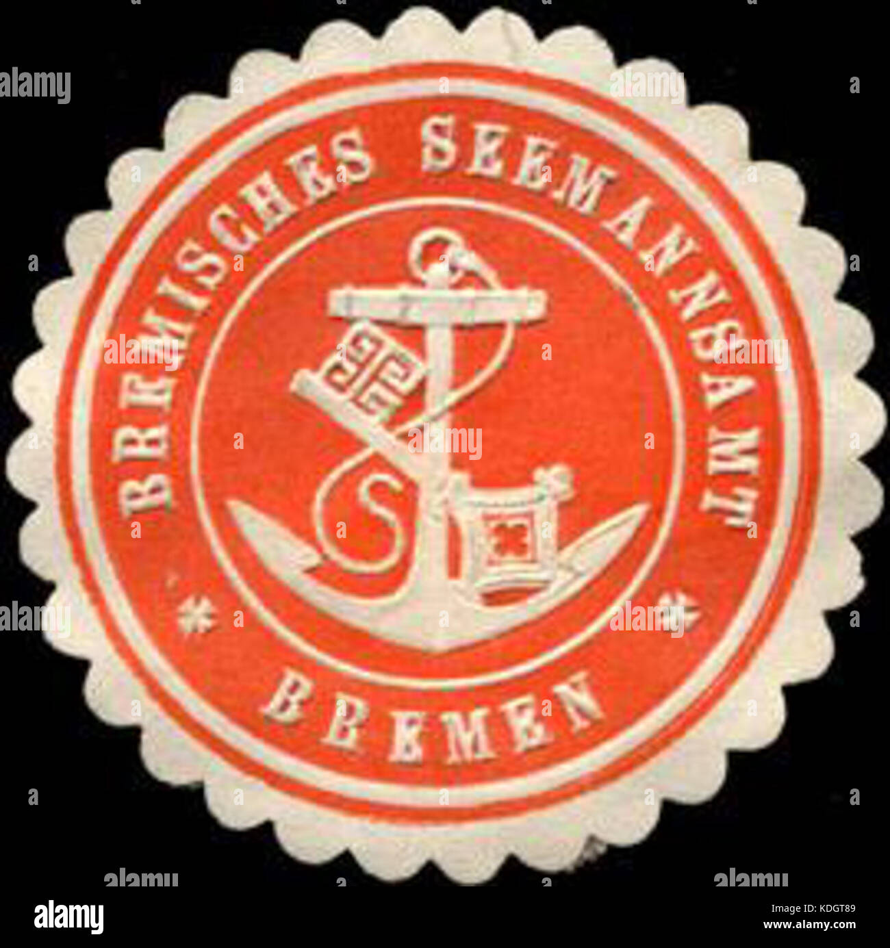 Siegelmarke Bremisches Seemannsamt   Bremen W0214647 Stock Photo