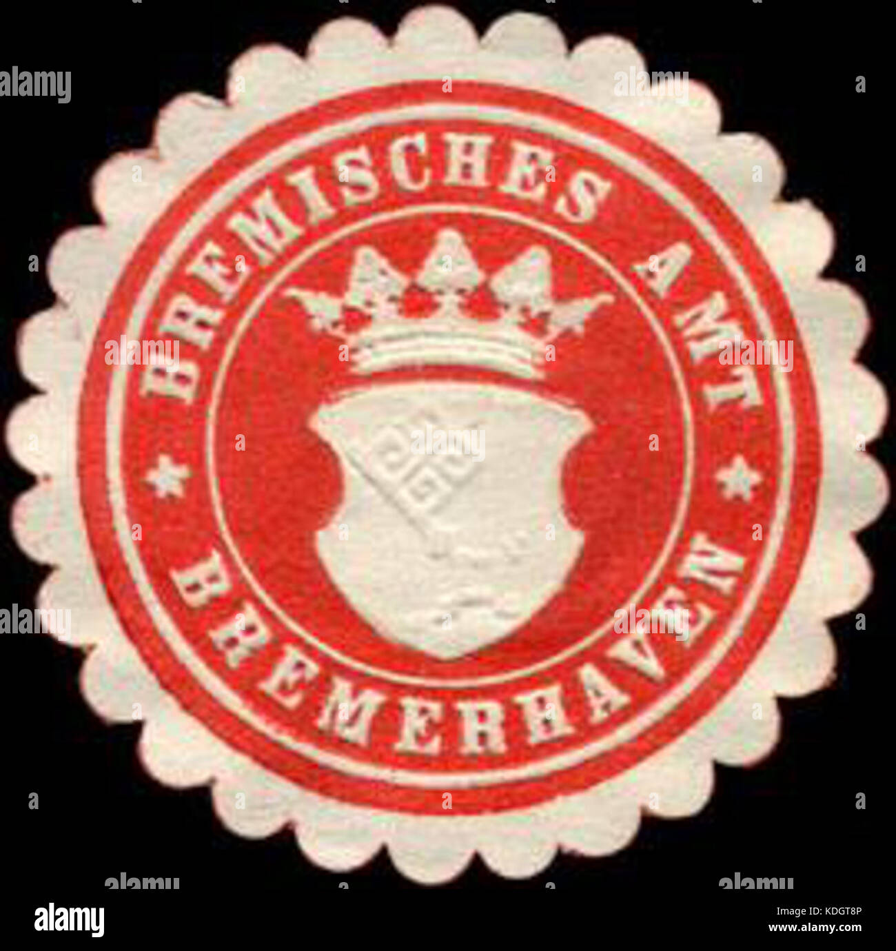 Siegelmarke Bremisches Amt   Bremerhaven W0214687 Stock Photo
