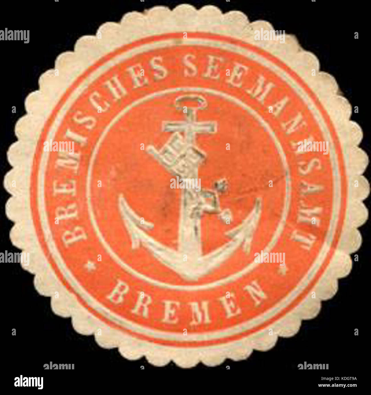 Siegelmarke Bremisches Seemannsamt   Bremen W0214779 Stock Photo