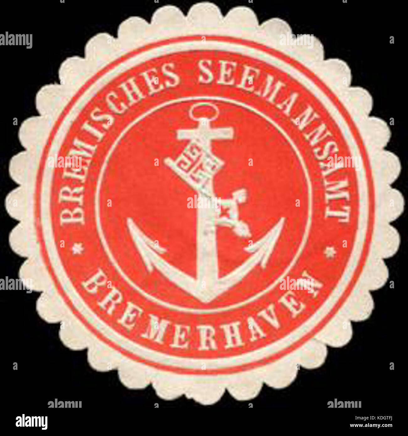 Siegelmarke Bremisches Seemannsamt   Bremerhaven W0215466 Stock Photo