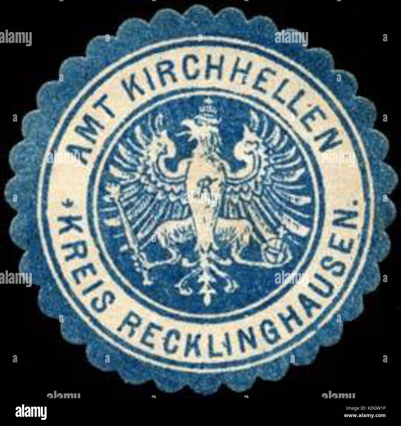 Siegelmarke Amt Kirchhellen   Kreis Recklinghausen W0217343 Stock Photo
