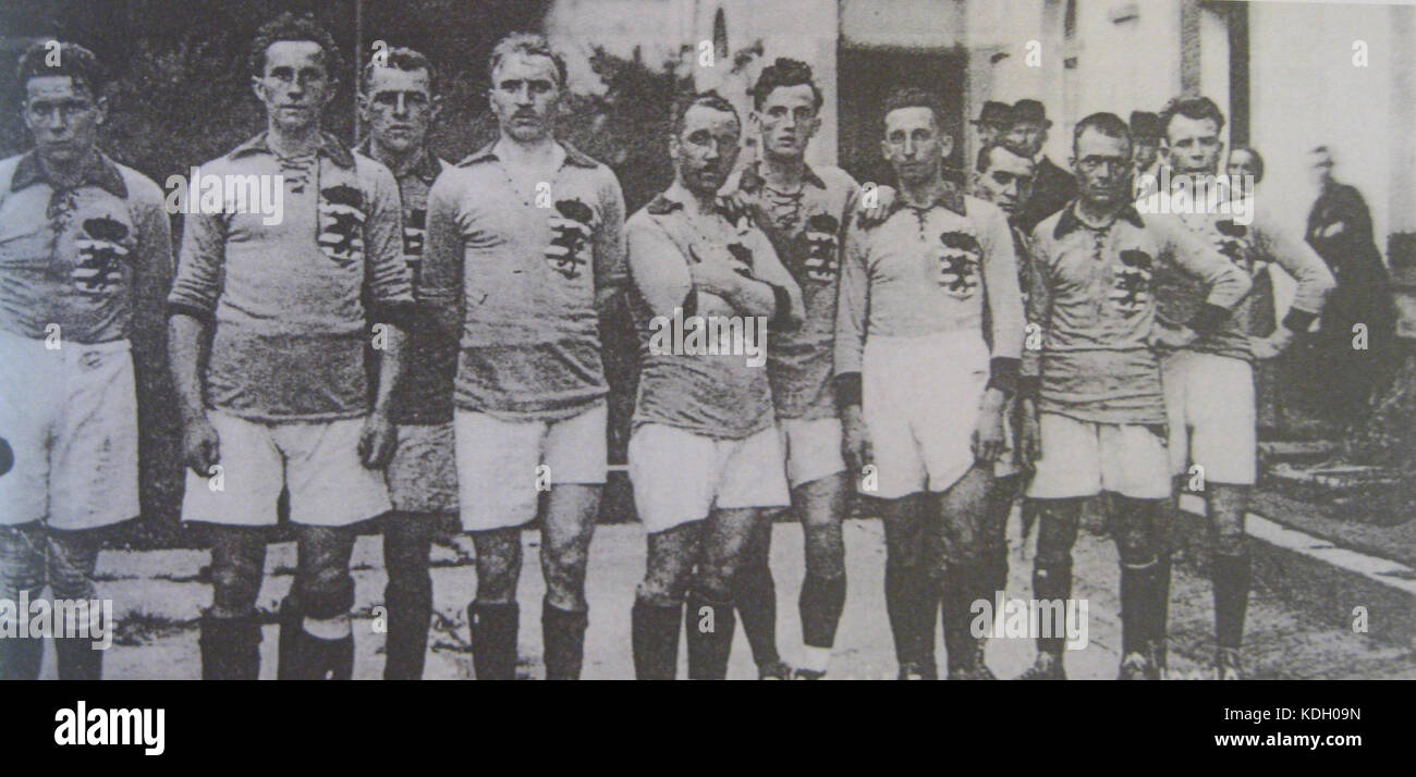 Luxembourg national football team 1920 year Stock Photo Alamy