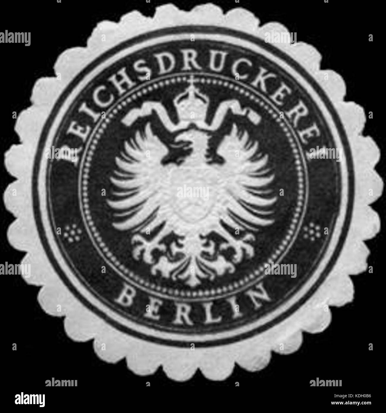 Siegelmarke Reichsdruckerei   Berlin W0237580 Stock Photo