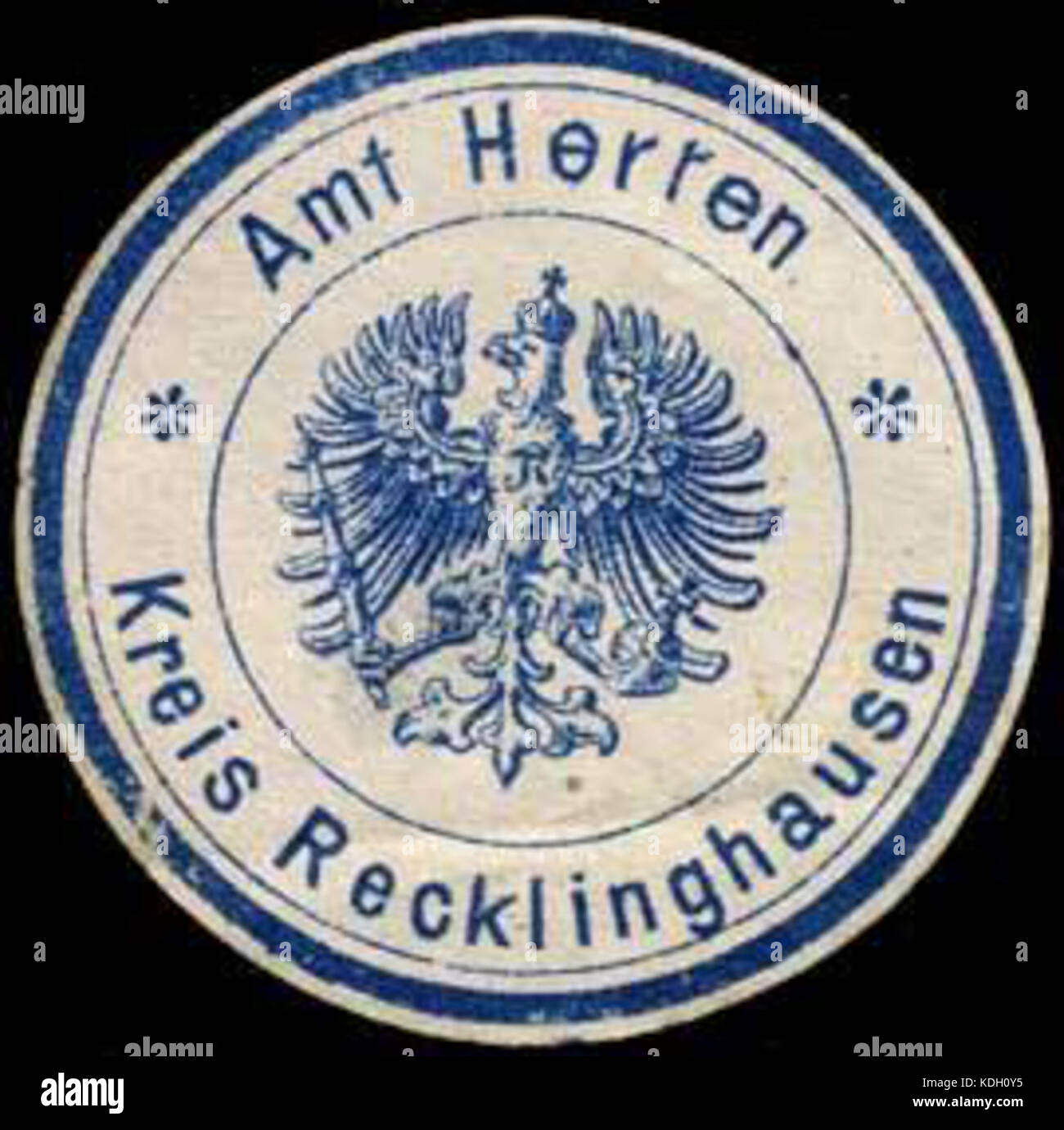 Siegelmarke Amt Herten   Kreis Recklinghausen W0245419 Stock Photo