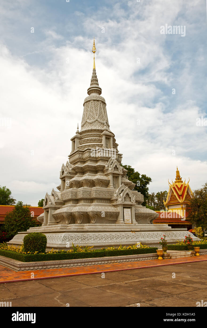 Stupa at the Royal Palace in Phnom Penh, Cambodia Stock Photo