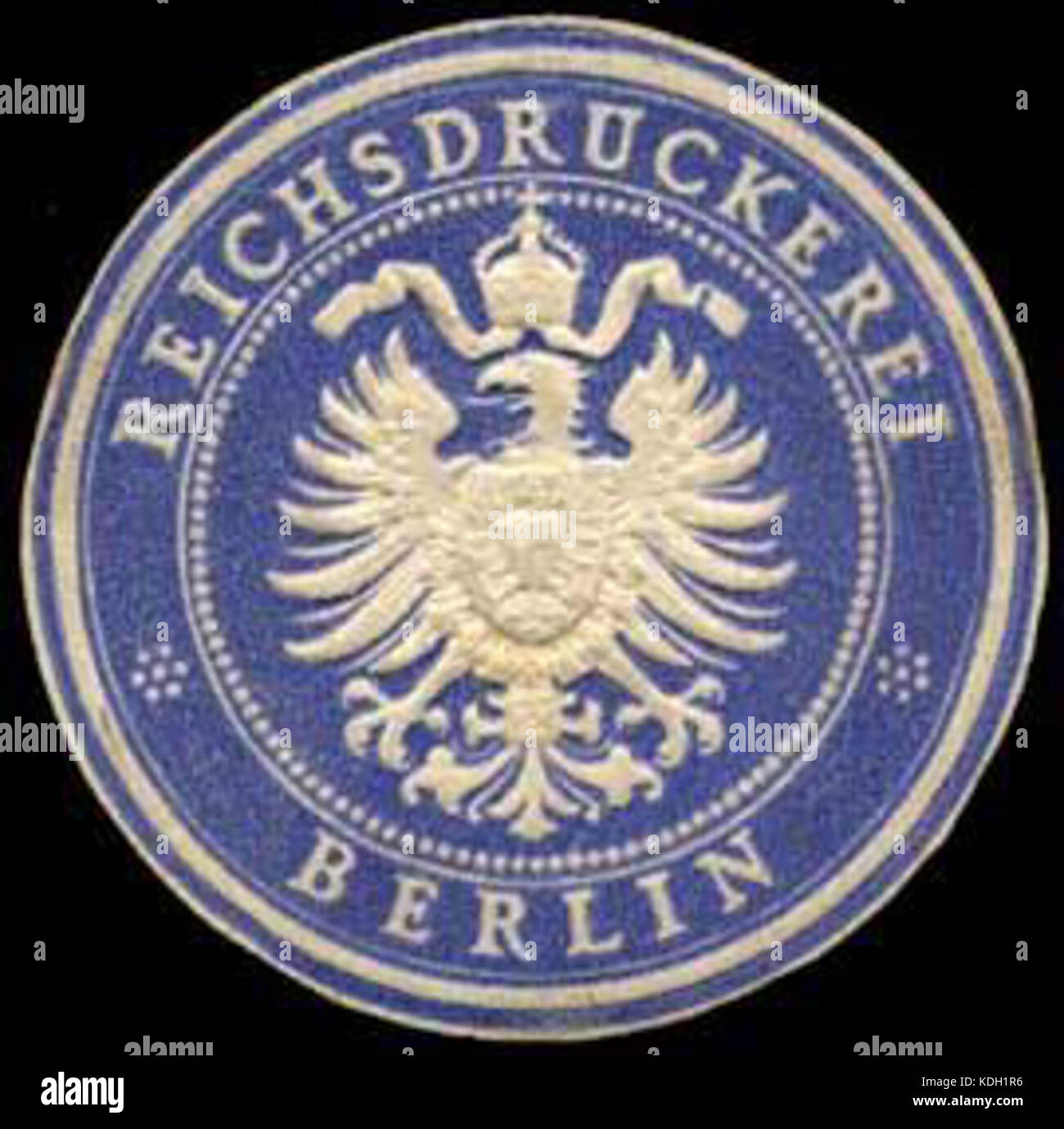Siegelmarke Reichsdruckerei W0255379 Stock Photo
