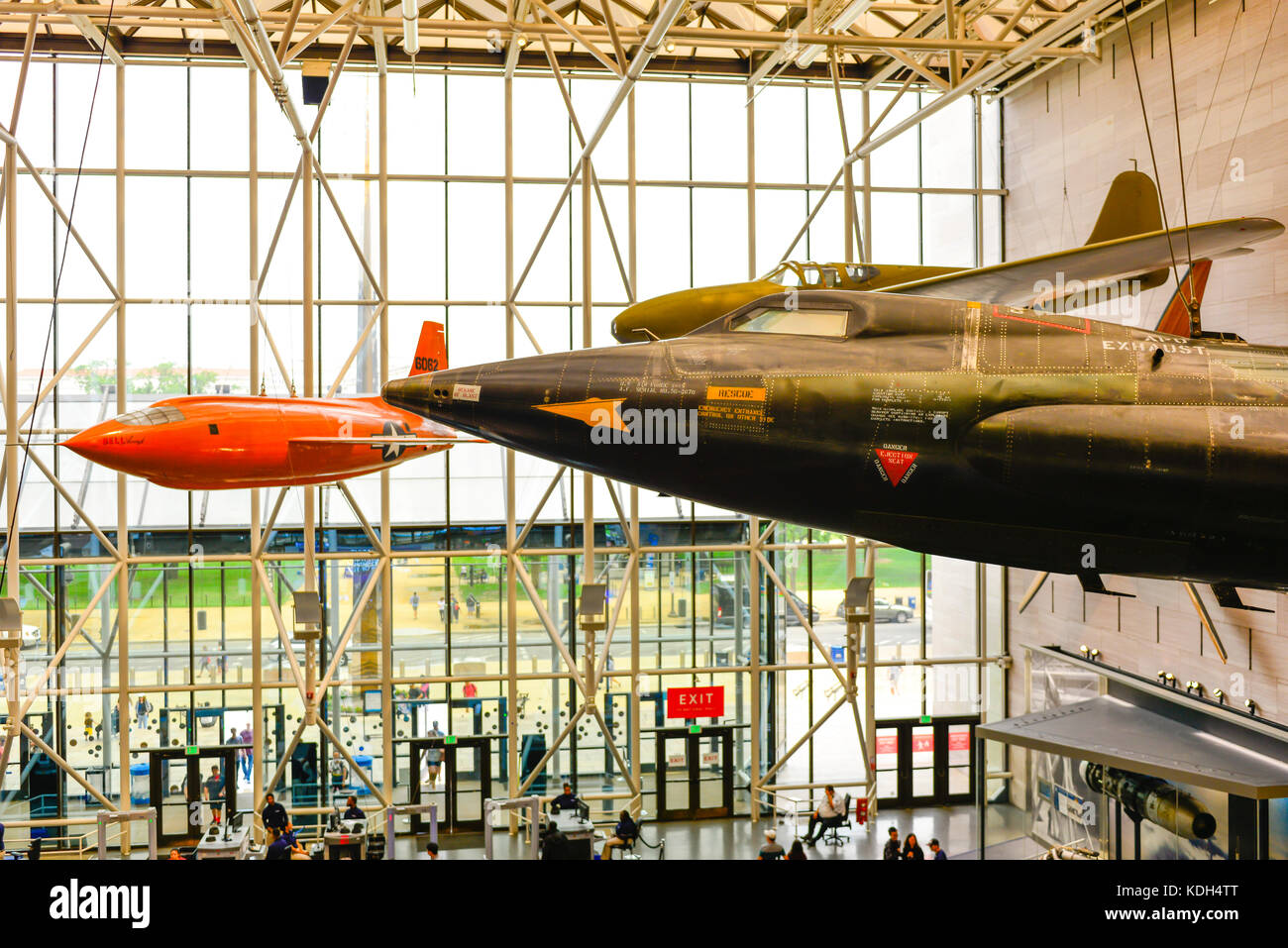 Experimental Sound Barrier test planes and other vintage aircraft hang