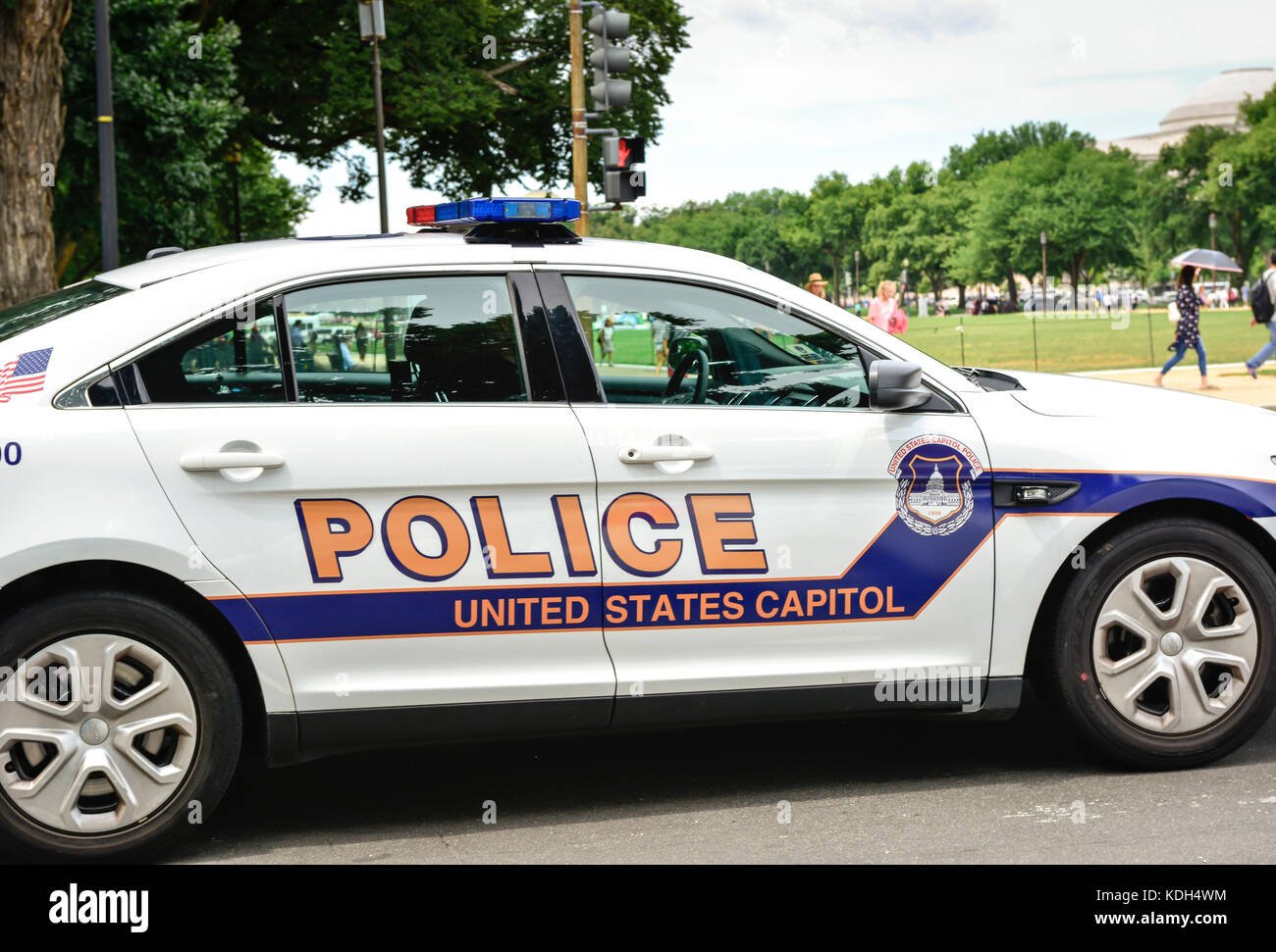 A United States Capitol Police car in Washington, DC, USA Stock Photo