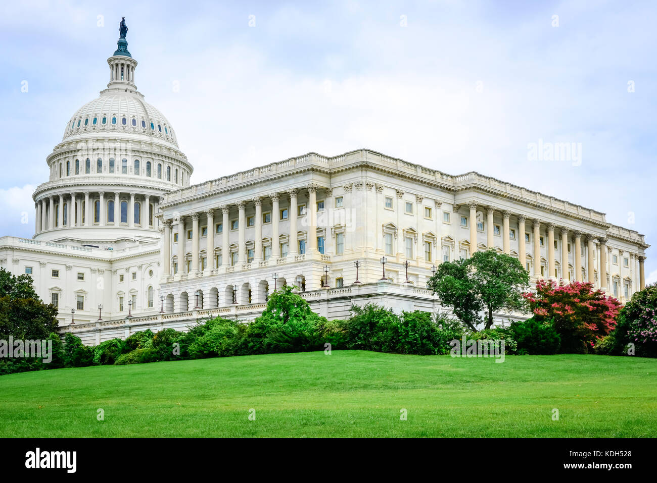 The Domed Neoclassically styled US Capitol Building viewed towards the East Side, in Washington, DC, USA Stock Photo