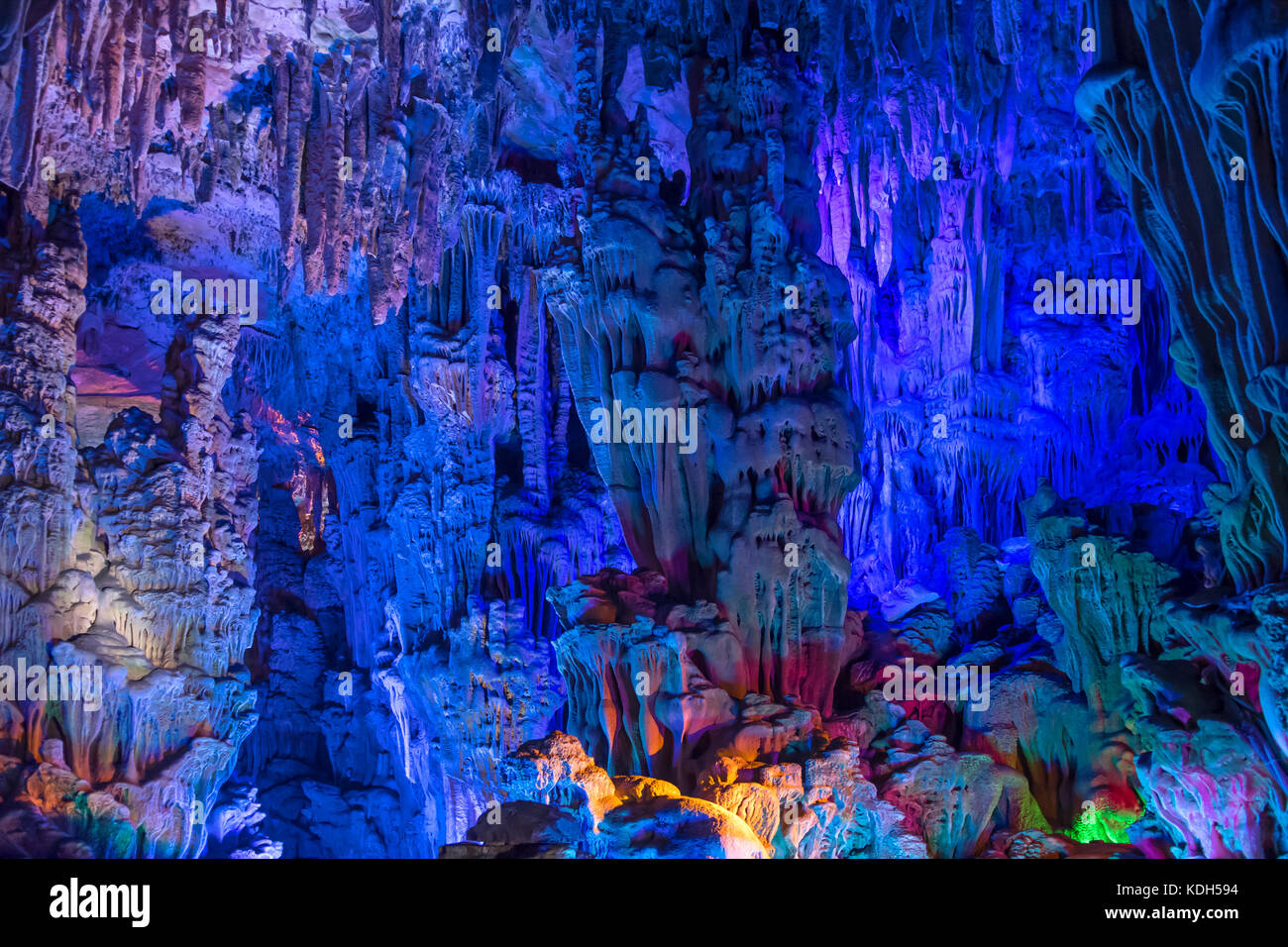 Reed Flute Cave, Guilin, Guangxi, China Stock Photo Alamy