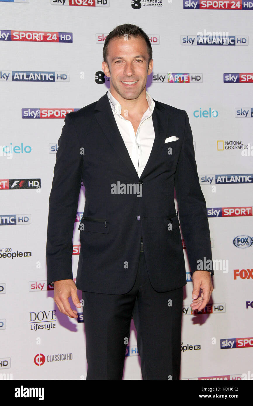 Sky Upfront Presentation - Arrivals  Featuring: Alessandro Del Piero Where: Milan, Italy When: 12 Sep 2017 Credit: IPA/WENN.com  **Only available for publication in UK, USA, Germany, Austria, Switzerland** Stock Photo