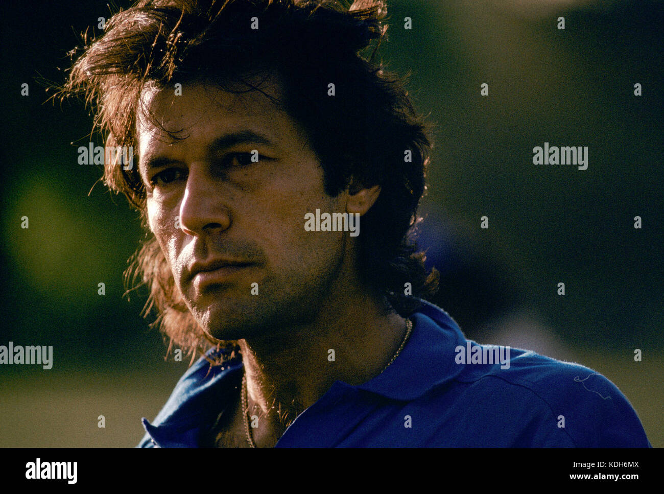 Imran Khan in the nets, practicing cricket in the Gymkhana Club ground