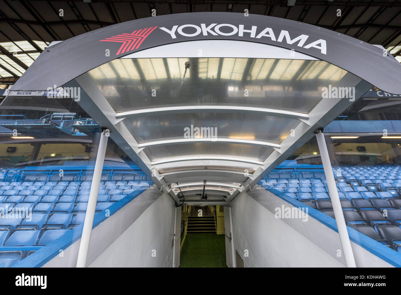 Visiting Stamford Bridge stadium Stock Photo