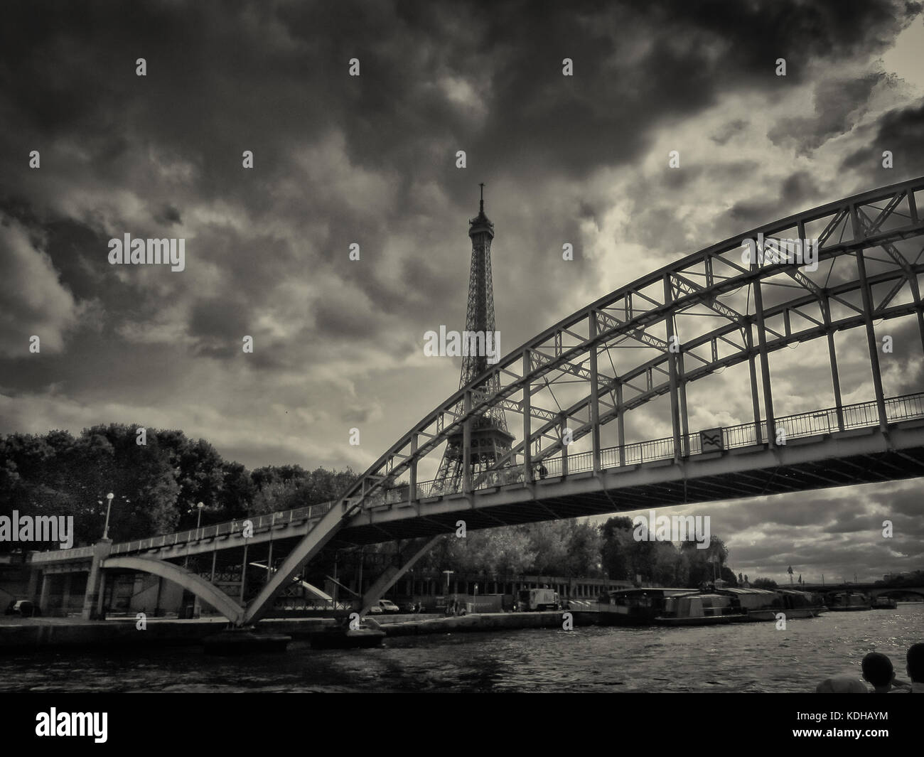 The Eiffel Tower with the Passerelle Debilly in the forground, Paris