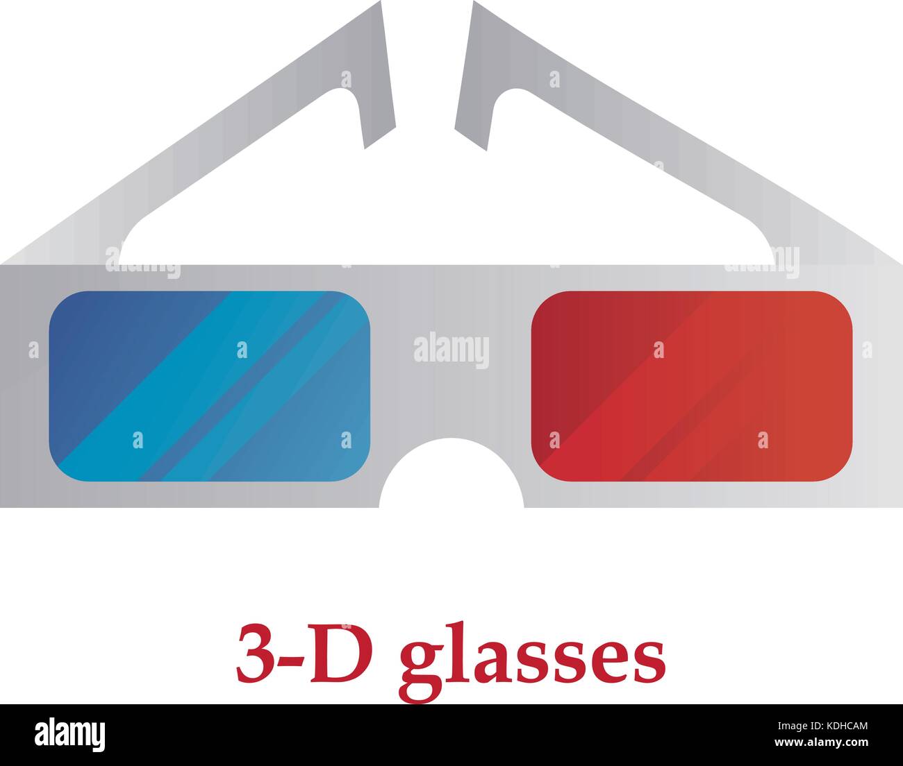3-D glasses in vector Stock Vector