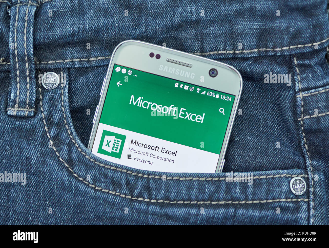 Microsoft excel is a spreadsheet hires stock photography and images