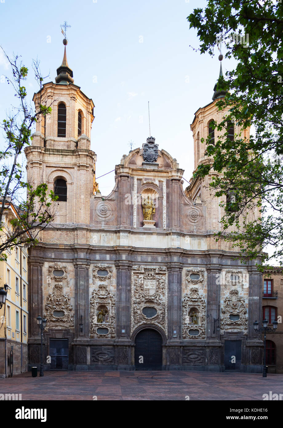 Church of Santa Isabel de Portugal. Zaragoza, Spain Stock Photo