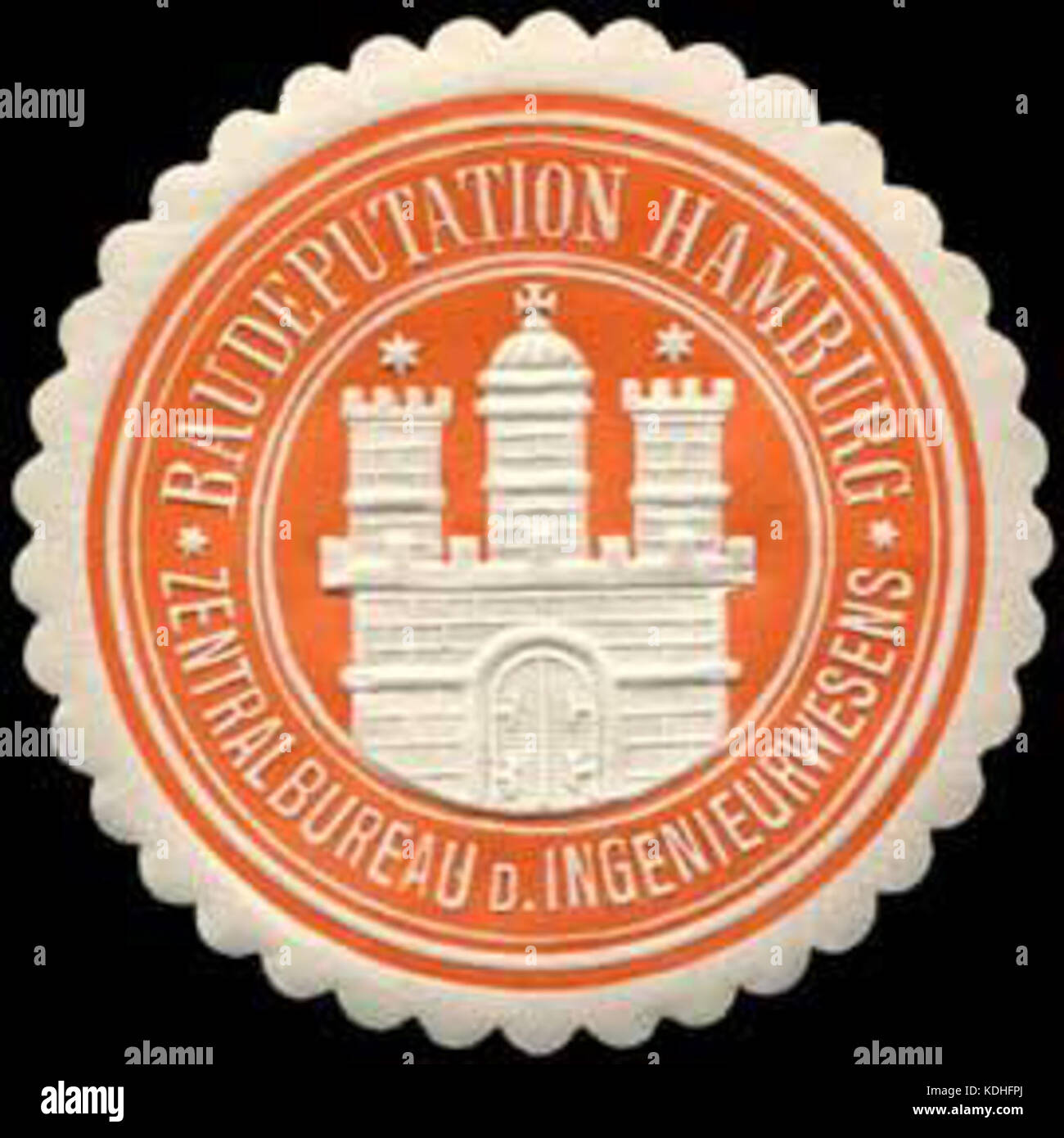 Official seal representing the Baudeputation (Building Deputation) of ...