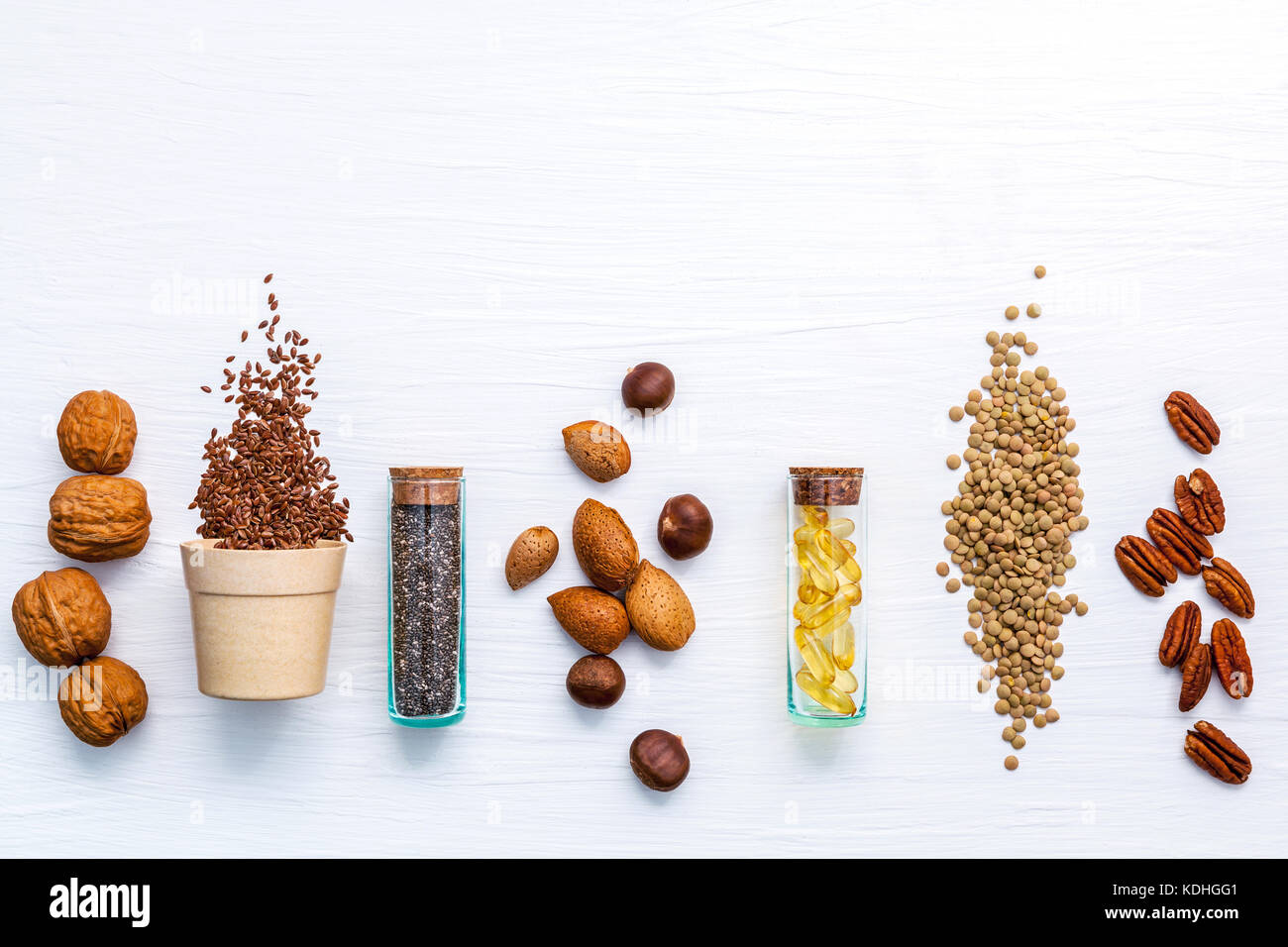 Selection food sources of omega 3 . Super food high omega 3 and