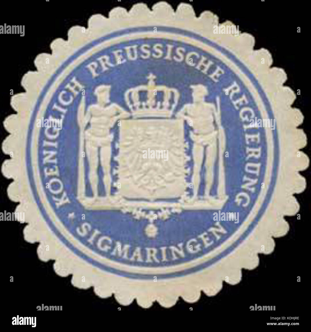 Siegelmarke Koeniglich Preussische Regierung W0325886 Stock Photo