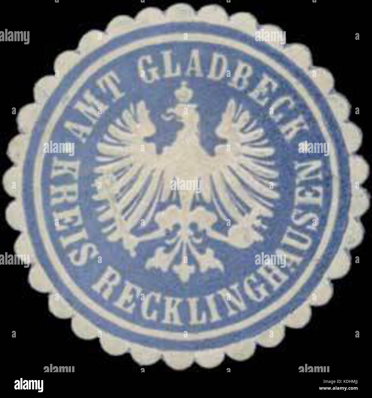 Siegelmarke Amt Gladbeck Kreis Recklinghausen W0345827 Stock Photo