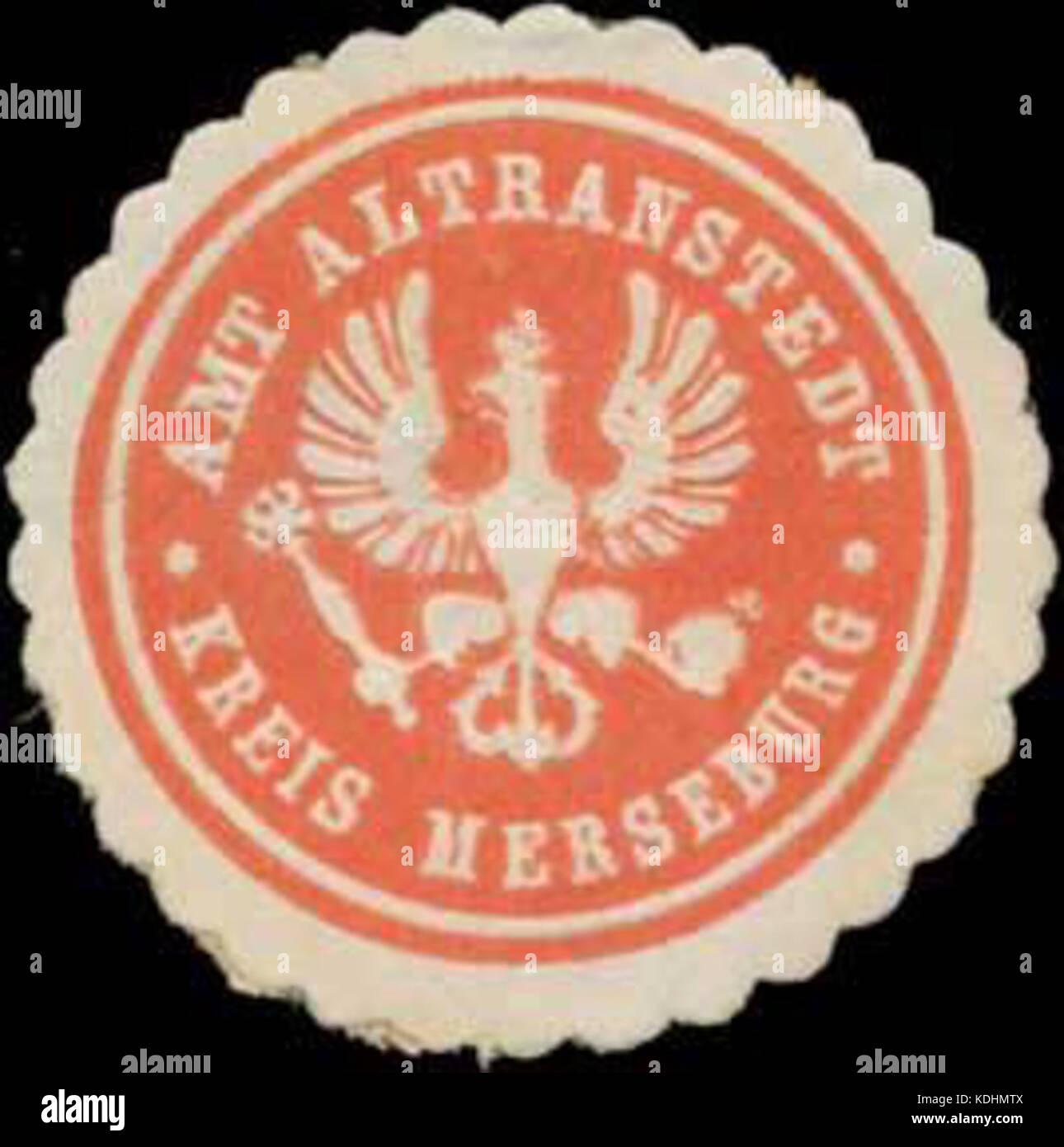 Siegelmarke Amt Altranstedt Kreis Merseburg W0348919 Stock Photo Alamy