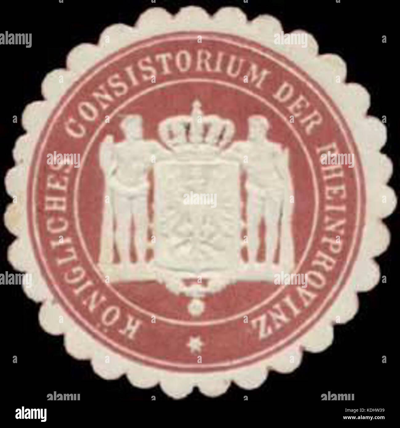 Siegelmarke K. Consistorium der Rheinprovinz W0386674 Stock Photo - Alamy