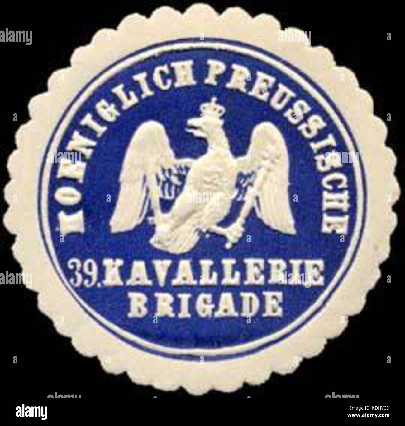 Siegelmarke Koeniglich Preussische 39. Kavallerie Brigade W0238073 Stock Photo