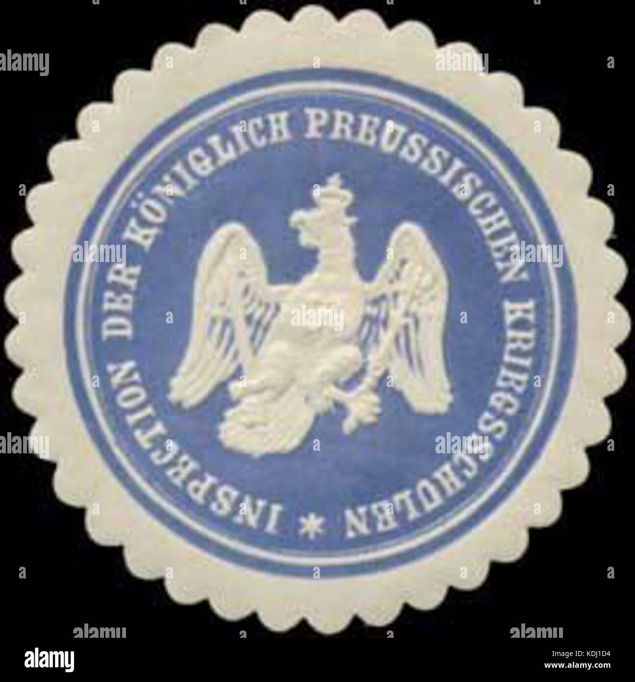 Siegelmarke Inspection der K.Pr. Kriegsschulen W0345153 Stock Photo - Alamy