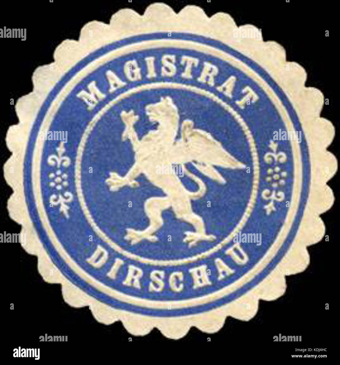 Siegelmarke Magistrat   Dirschau W0214069 Stock Photo