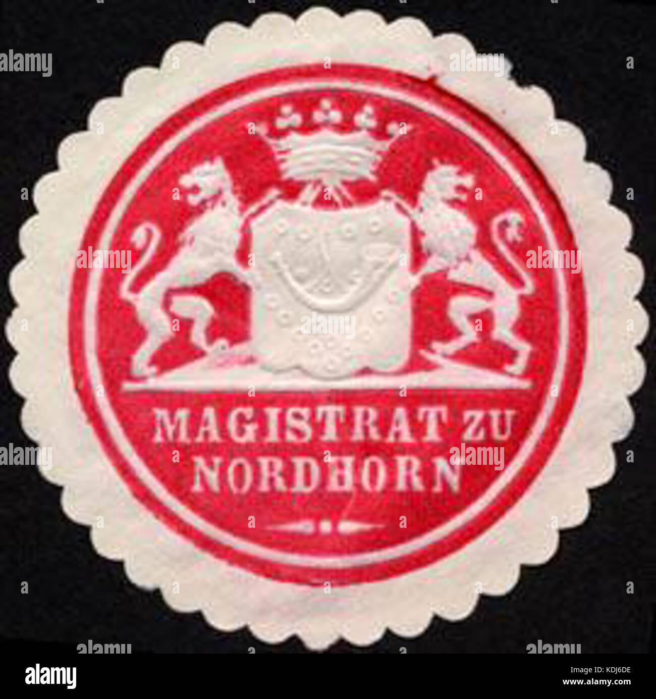 Siegelmarke Magistrat zu Nordhorn W0232645 Stock Photo Alamy