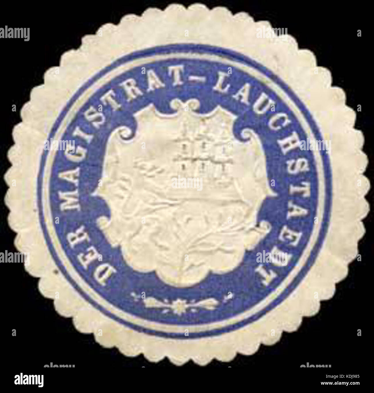 Siegelmarke Der Magistrat   Lauchstaedt W0260166 Stock Photo