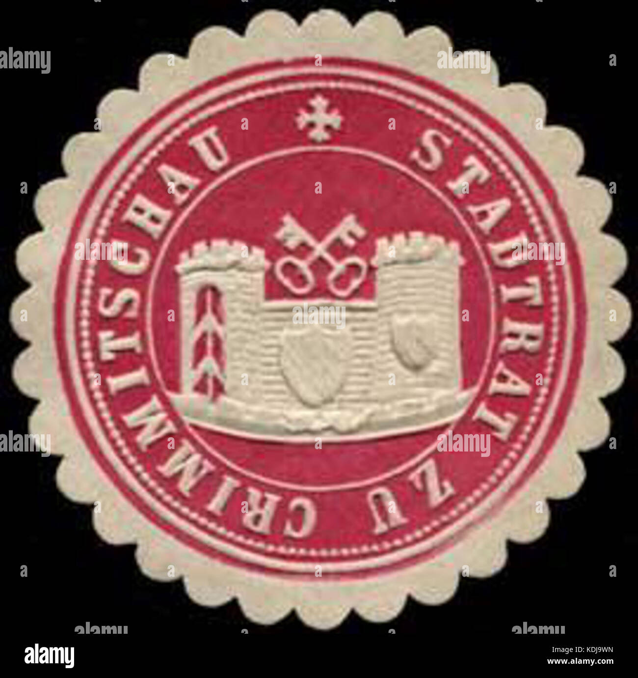 Siegelmarke Stadtrat zu Crimmitschau W0262305 Stock Photo Alamy