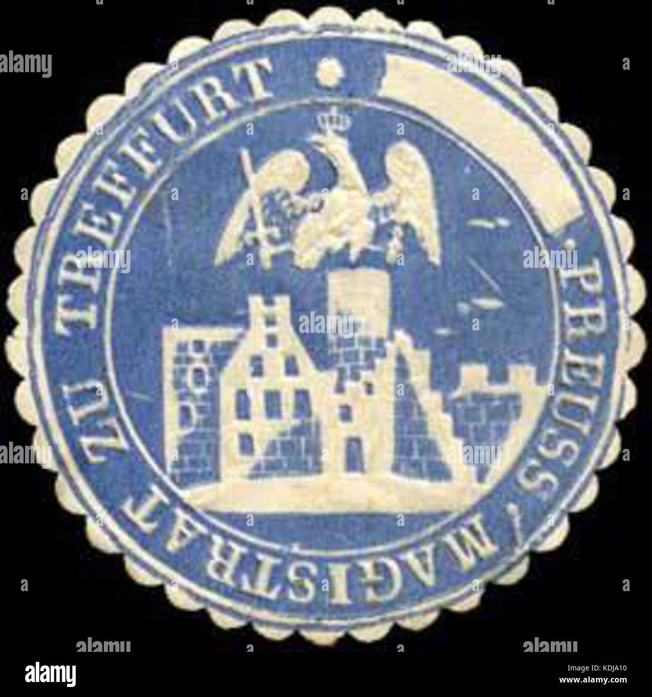 Siegelmarke Preussisches Magistrat zu Treffurt W0262665 Stock Photo