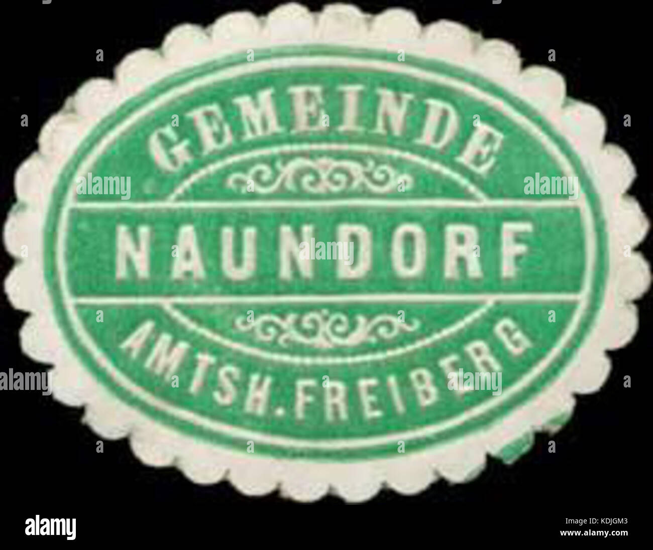 Siegelmarke Gemeinde Naundorf W0362006 Stock Photo Alamy