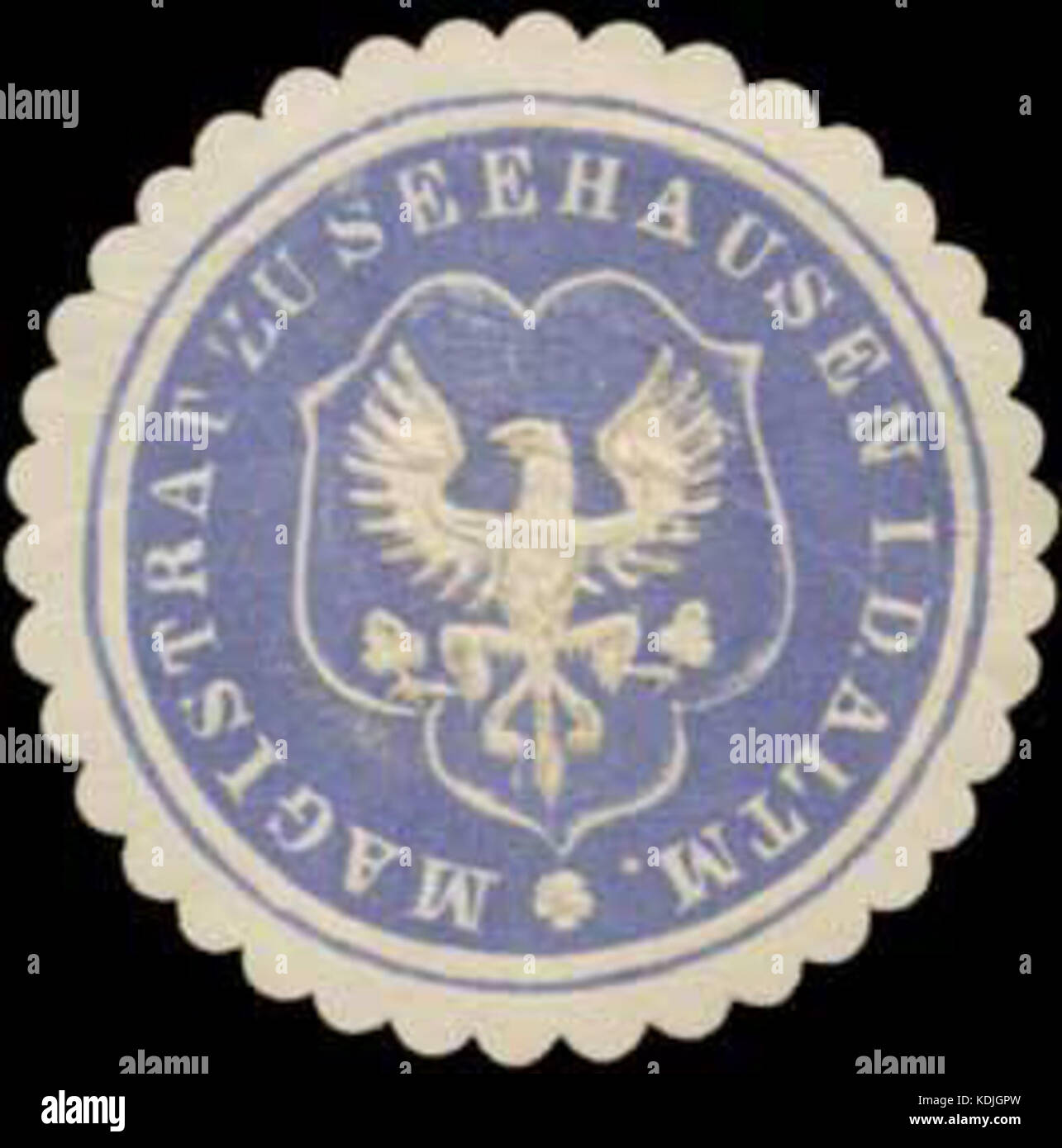 Siegelmarke Magistrat zu Seehausen in der Altmark W0363311 Stock Photo