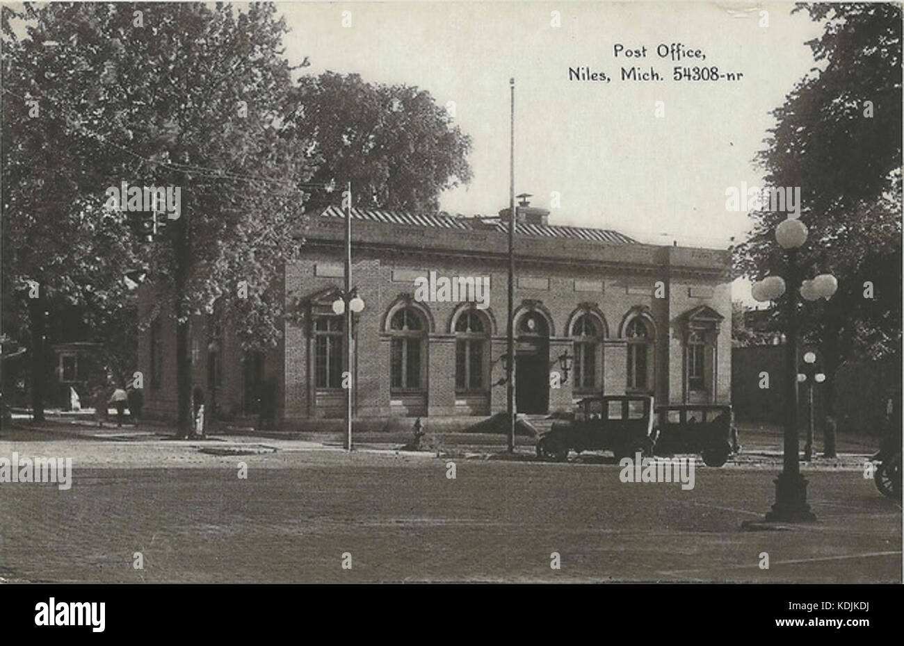 Post Office Niles Michigan Stock Photo Alamy