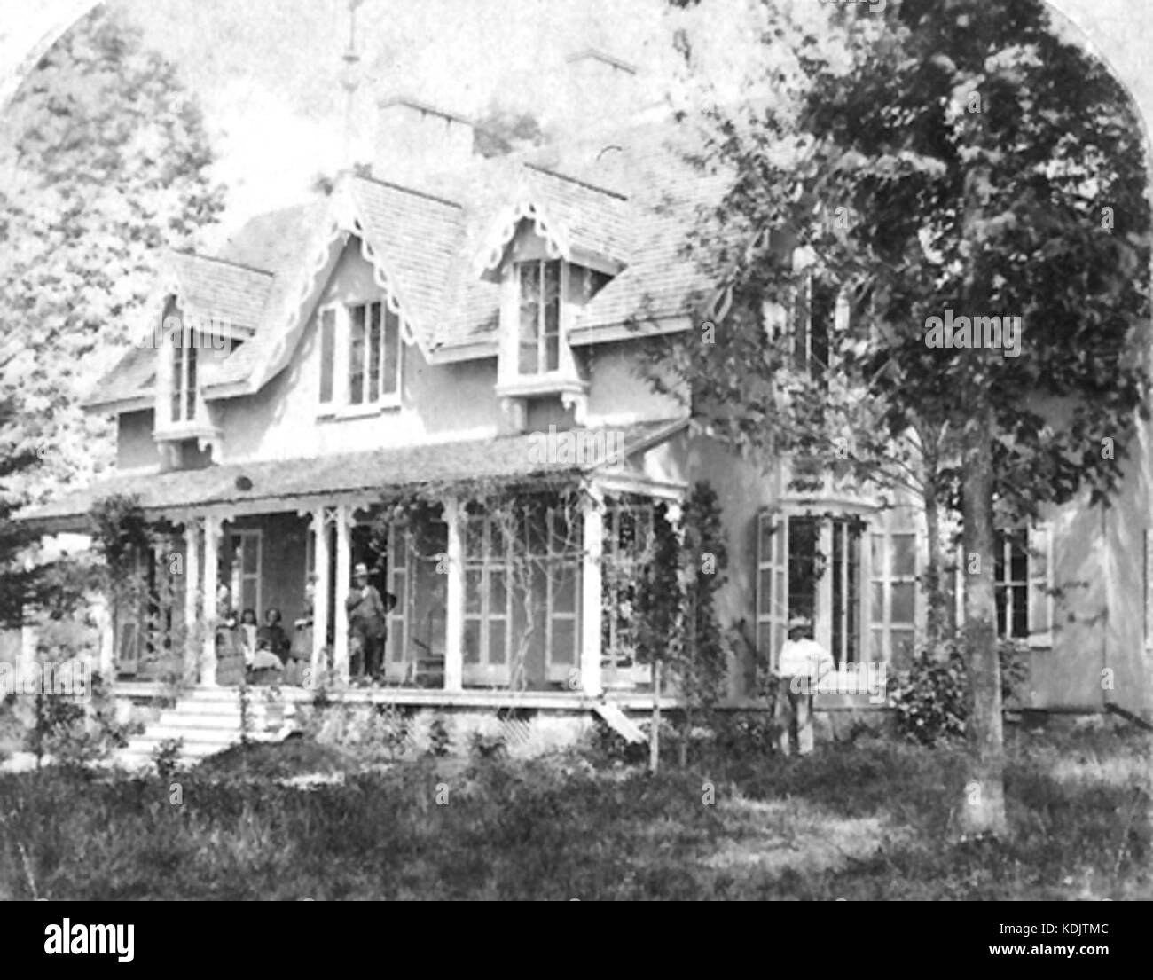 Oak Grove in 1872 Stock Photo Alamy