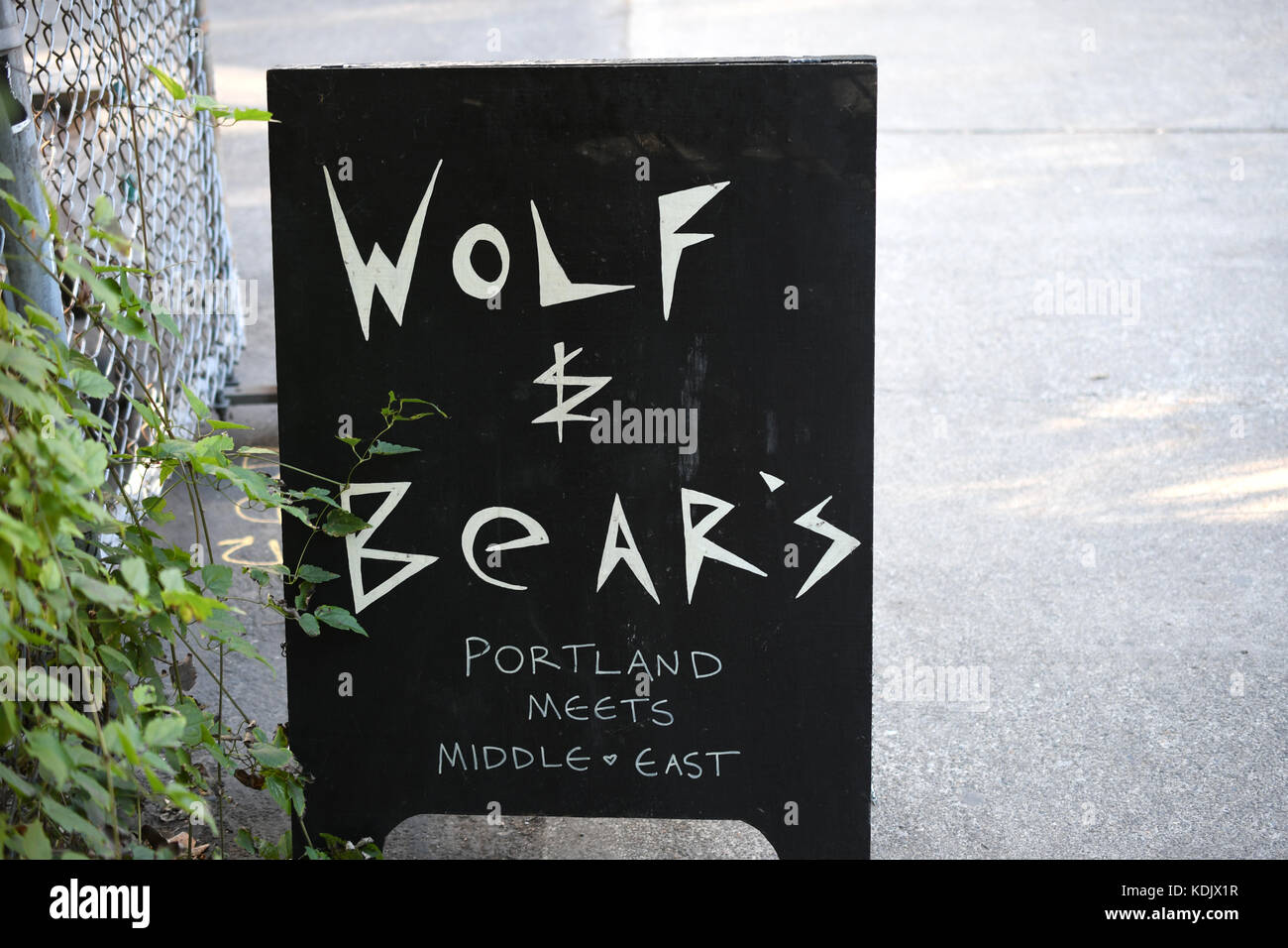 "Wolf & Bears's where Portland meets the Middle East" a Restaurant in