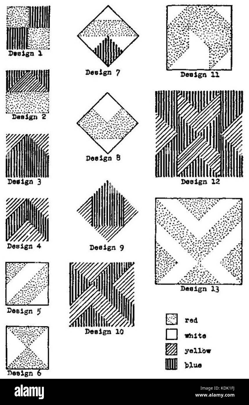 Kohs Block Design Test Figure 2 Stock Photo Alamy