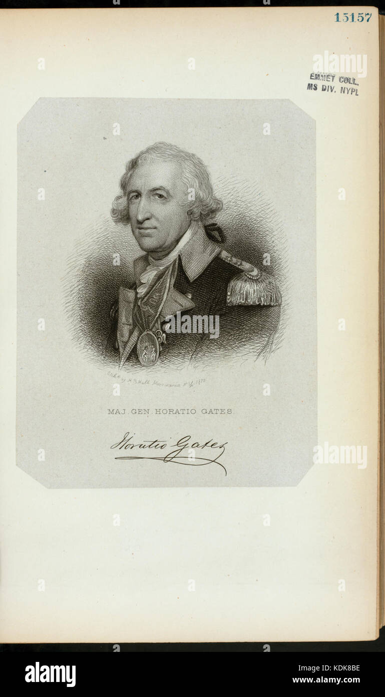 Maj. Gen. Horatio Gates (NYPL Hades 257186 EM15157 Stock Photo - Alamy